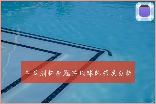 年亚洲杯夺冠热门球队深度分析